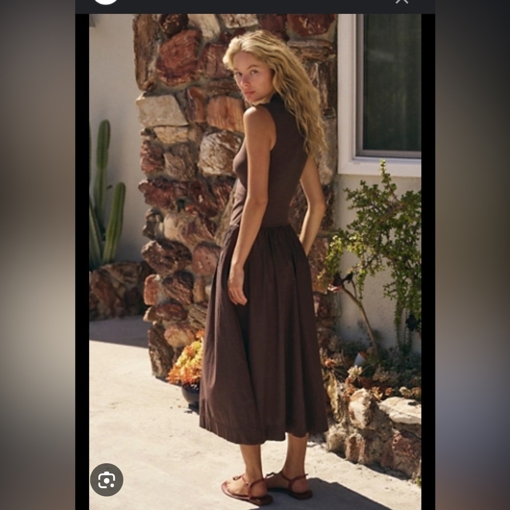 Free People FREE-EST Pepita Midi XL Color: Double Espresso NWT - Picture 3 of 6